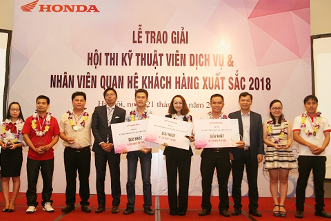 Honda Việt Nam tổ chức Hội thi ”Kỹ thuật viên Dịch vụ & Nhân viên Quan hệ Khách hàng xuất sắc 2018”