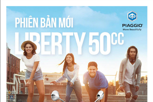 Piaggio Việt Nam ra mắt Piaggio Liberty 50cc mới – Mở ra phân khúc xe 50cc cao cấp mới