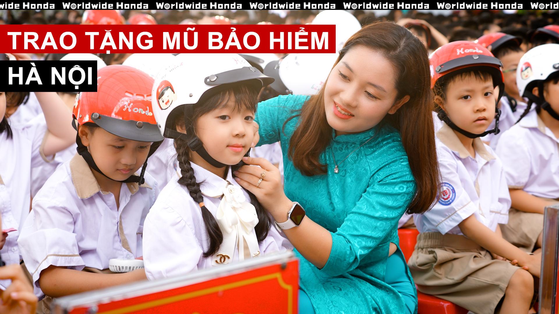 “Đội mũ xinh bảo vệ chúng mình” – Chương trình Trao tặng mũ bảo hiểm đạt chuẩn của Honda Việt Nam dành cho học sinh lớp Một