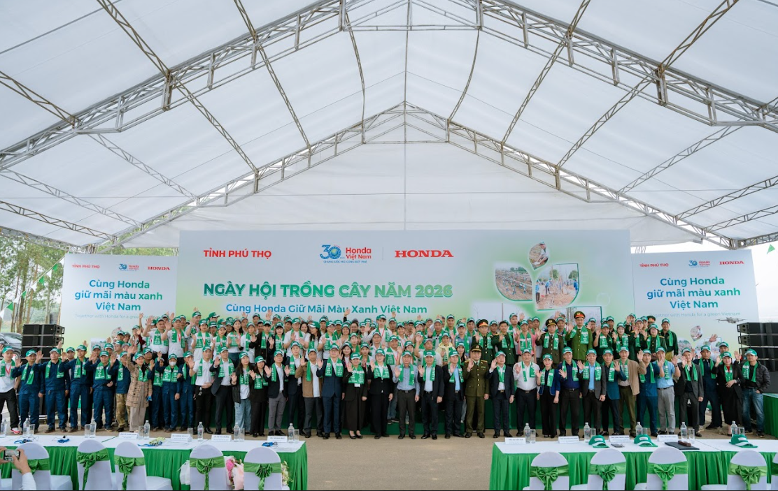 Honda Việt Nam tổ chức Ngày hội trồng cây “Cùng Honda giữ mãi màu xanh Việt Nam”