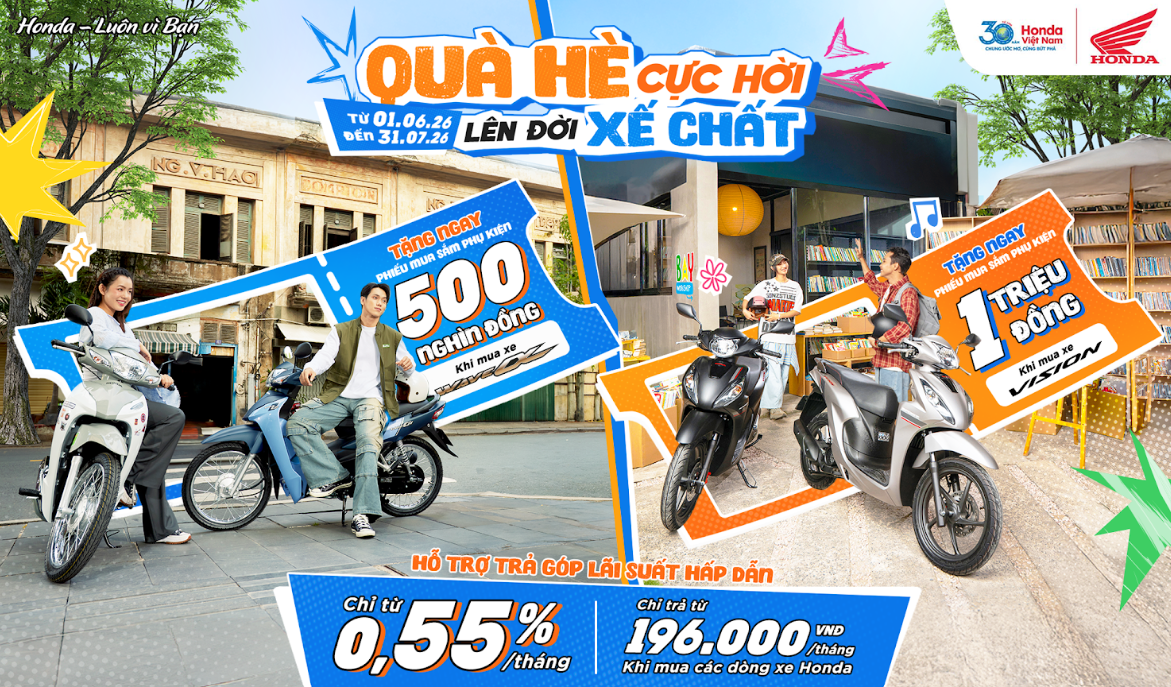 Chào hè rực rỡ với ưu đãi hấp dẫn từ chương trình khuyến mại “Quà hè cực hời – Lên đời xế chất”